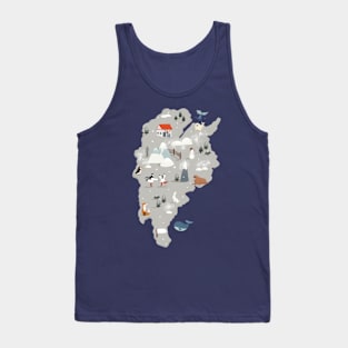 Winter Country Map 2 Tank Top